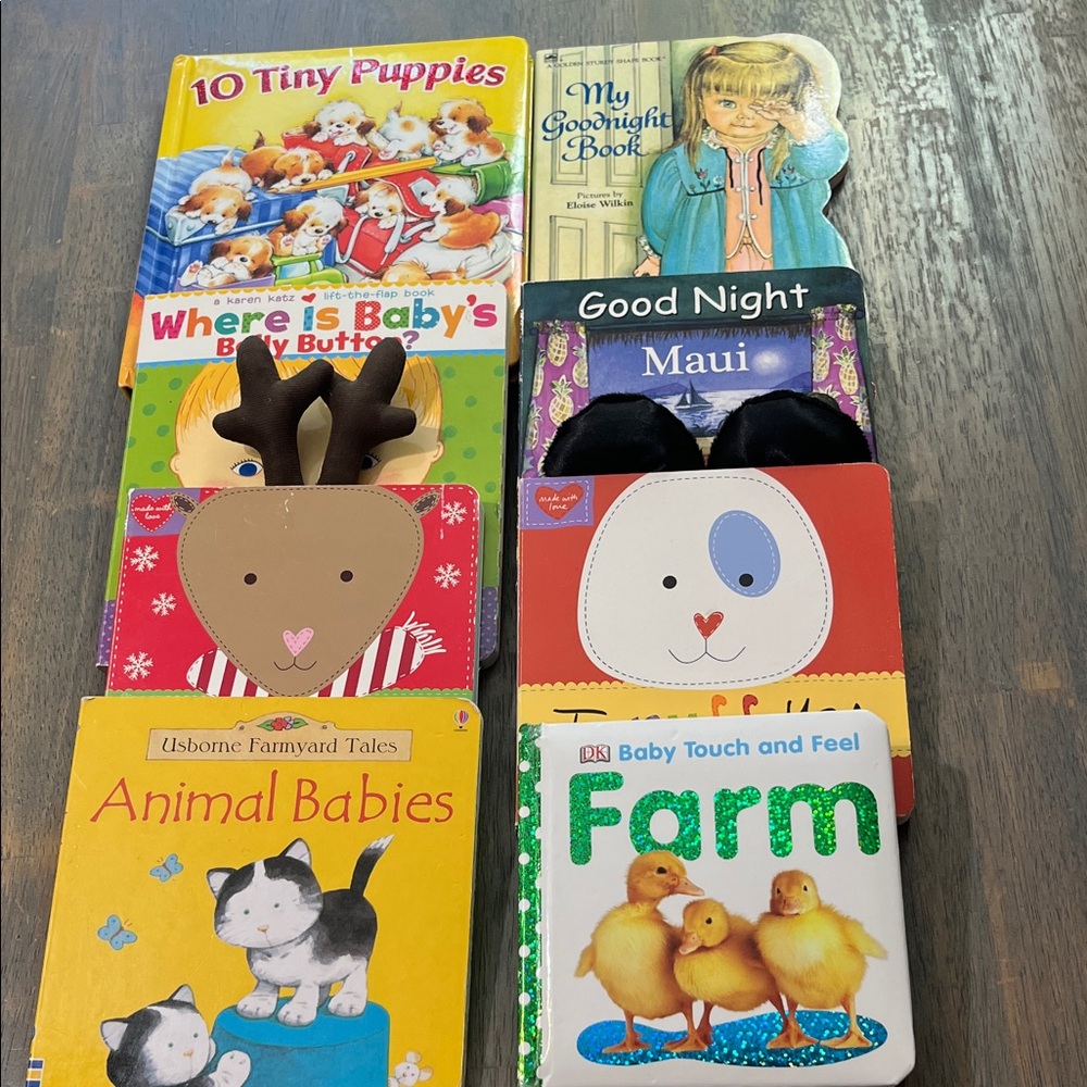 CHILDREN’S BOARD BOOKS SET OF 8 kids books learning #6